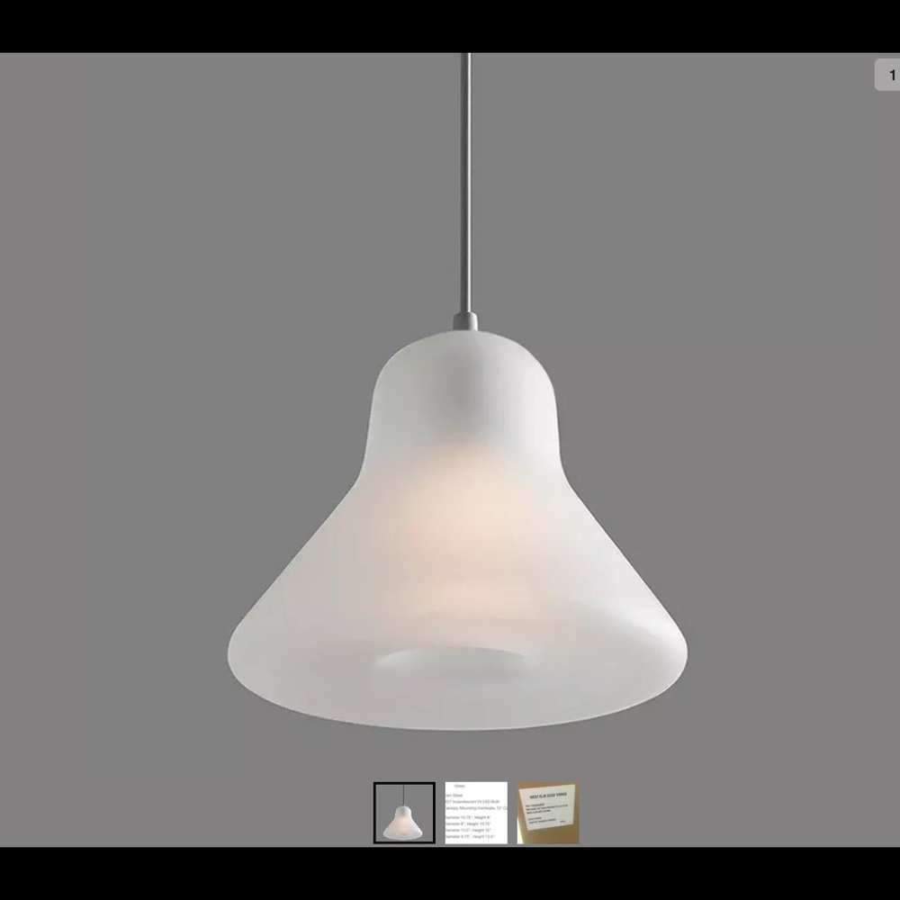 COPY - West Elm pendant light